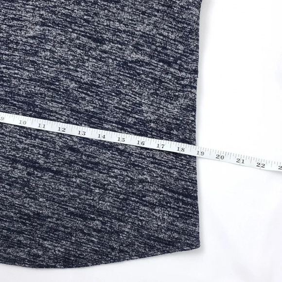Rag & Bone heathered navy round hem Tank - Picture 5 of 9